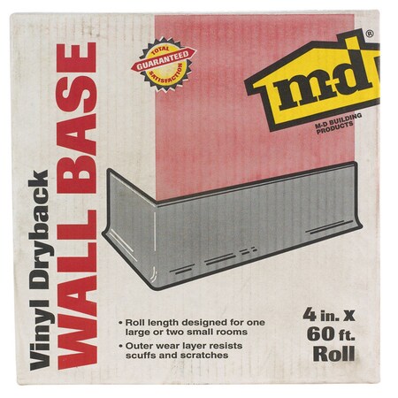 M-D Vinyl Wall Base4"X60'Brn 73900